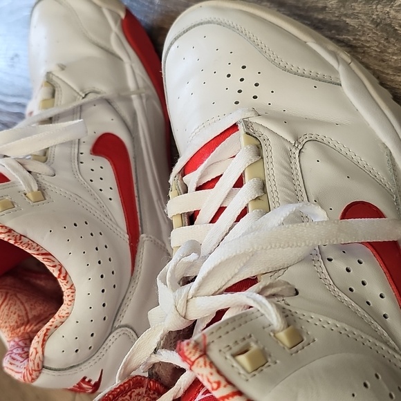 Nike, Red, Pippen, Sneakers, Active, Basketball, Casual, Men's, Flight, White, - Picture 12 of 14